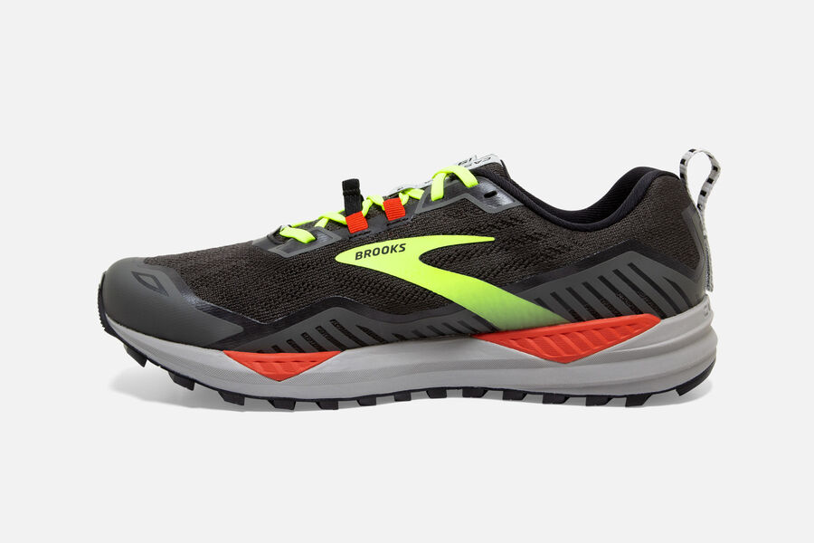 Brooks Cascadia 15 Trail Loopschoenen Heren - Zwart/Groen - 953172XAW